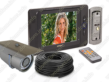 Комплект видеодомофона Eplutus EP-2297С и камеры KDM-6215G